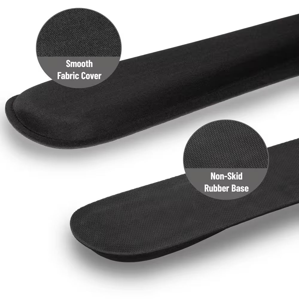 3 In. Black Memory Foam Ergonomic Keyboard and Mouse Wrist Rest Sets